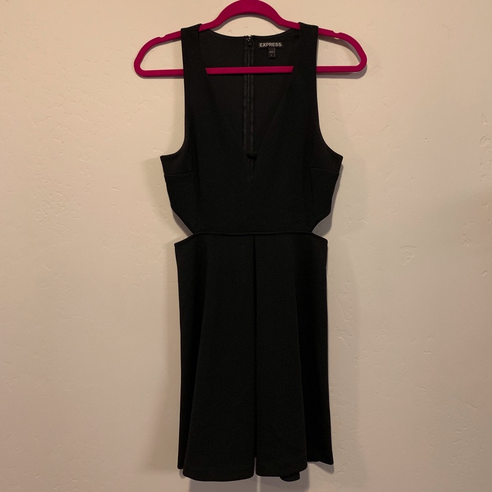 Express Little Black Cutout Dress